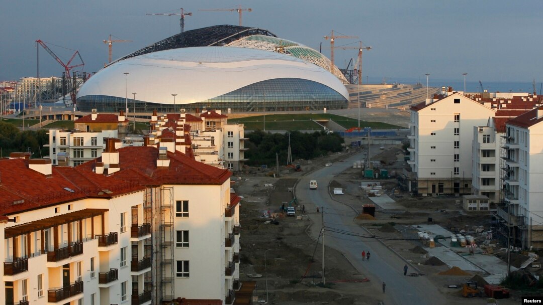 Radovi na olimpijskom selu u Sočiju u Rusiji (arhiva)