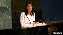 La embajadora de EE.UU. ante las Naciones Unidas, Nikki Haley, visitará la frontera entre Colombia y Venezuela el miércoles, 8 de agosto de 2018.