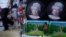 A souvenir shop selling memorabilia with pictures of Queen Elizbeth II, in Windsor, England April 21, 2021, who is marking her 95th birthday in a low-key fashion at Windsor Castle, just days after the funeral of her husband Prince Philip.