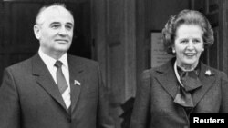Михаил Горбачев и Маргарет Тэтчер. 1984 год.