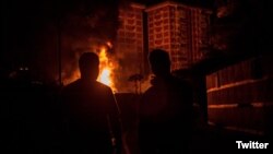 Una explosión se registró en la madrugada del lunes 11 de marzo de 2019 en la sub-estación eléctrica de La Ciudadela, indicó en su cuenta en Twitter el presidente interino de Venezuela, Juan Guaidó.