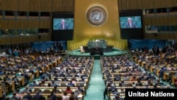 Suasana Sidang Majelis Umum PBB di New York, 26 September 2019. (Foto: dok).