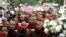 Burmese Buddhist monks march through streets in Rangoon, Burma, October 8, 2012. 