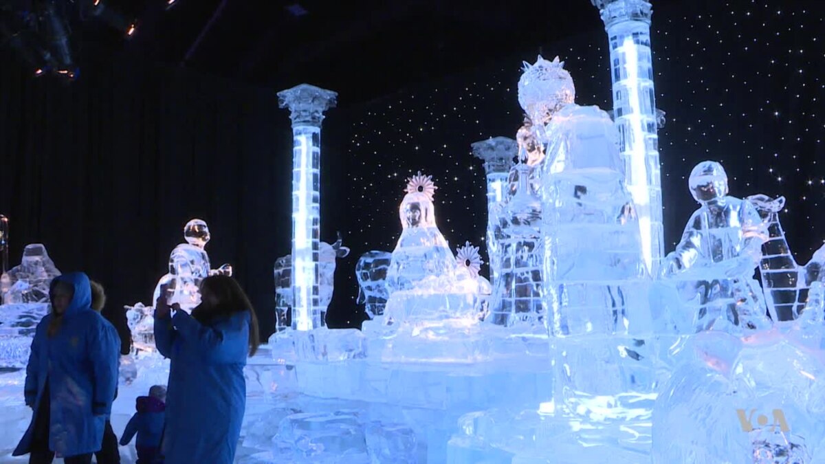 A Winter Wonderland Made of 2 Million Pounds of Ice