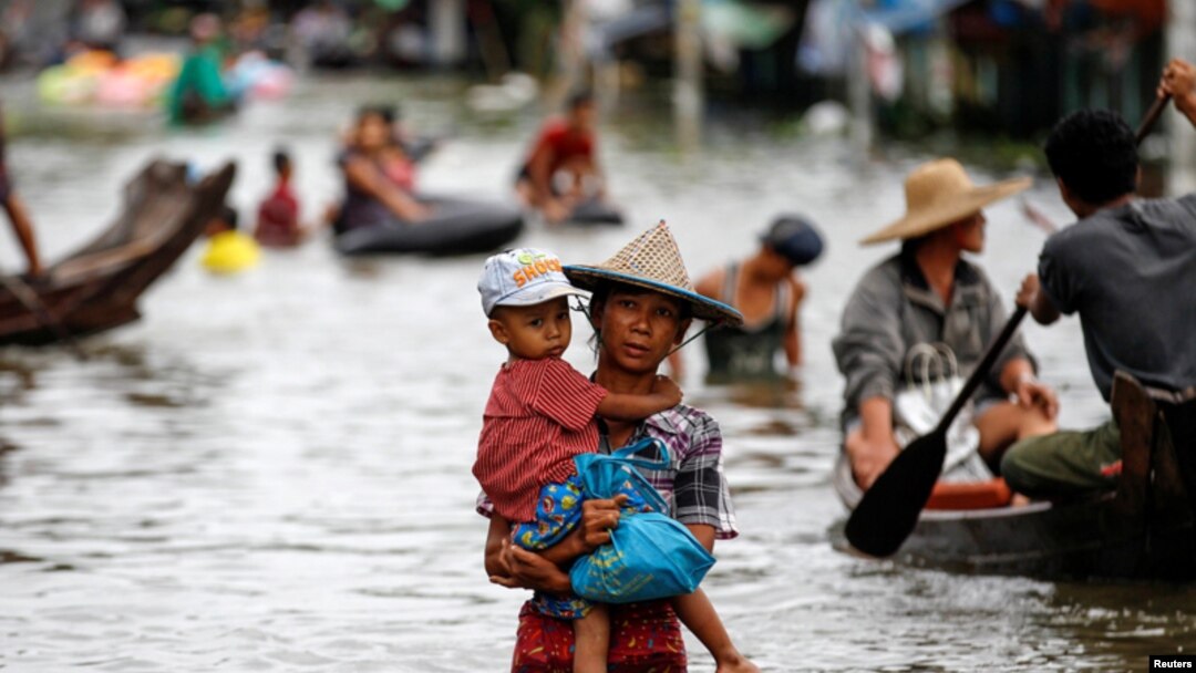 Lụt lội xảy ra hàng năm tại Miến Điện thuộc khu vực Magway, miền trung Miến Điện do sông Ayeyarwady gây ra.