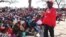 Prime Minister Morgan Tsvangirai campaigning Thursday afternoon in Vungu constituency, Lower Gweru, Midlands province. 