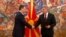 Macedonian president Gjorgje Ivanov and Nikola Gruevski VMRO DPMNE