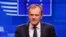 Chủ tịch Hội đồng châu Âu Donald Tusk tại họp báo hôm 20/3/2019.