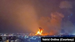 تصویر منتسب به حمله شبانگاهی به کارخانه آلومینیوم اراک