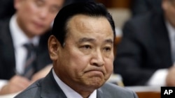 FILE - South Korea's Prime Minister Lee Wan Koo at the National Assembly in Seoul, South Korea, Feb. 10, 2015.
