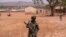 FILE—A Nigerian Soldier patrol sat the LEA Primary and Secondary School Kuriga where students were kidnapped in Kuriga, Kaduna Nigeria, March 9, 2024. 