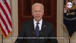 Biden prometiendo ayudar a la reconstrucción de Gaza