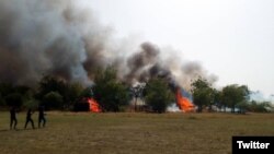 Sansanin 'yan kungiyar Boko Haram da sojojin Najeriya su ka kaiwa hari. 