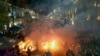 FILE - Protesters pour into the streets outside the parliament building in Tbilisi, Georgia, Nov. 29, 2024. 