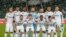 Les joueurs du Raja Casablanca posent lors d'un match contre le TP Mazembe, Maroc, le 28 février 2020.