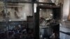 Sekolah yang hangus terbakar di sebelah tenggara kota Zahedan, Iran, 18 Desember 2018. 