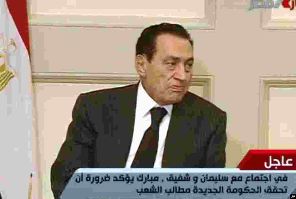 82岁的埃及总统穆巴拉克