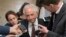 FILE - Senate Foreign Relations Committee Chairman Sen. Bob Corker, R-Tenn. is surrounded by reporters on Capitol Hill in Washington, May 16, 2017. 