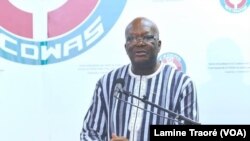 Le Président Burkinabè Roch Kaboré, président en exercice du G5 Sahel, à Ouagadougou, le 14 septembre 2019. (VOA/Lamine Traoré)