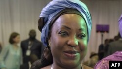 Fatma Samoura, nouvelle secrétaire générale de la FIFA, Abuja, 14 mai 2016.