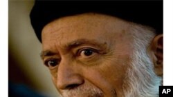 سه‌رۆکی پـێشـووی ئه‌فغانسـتان و سه‌رۆکی ئه‌نجومه‌نی ئاشتی بورهانه‌دین ڕه‌بانی له‌ کابول، پـێـنجشه‌ممه‌ 14 ی ده‌ی 2010