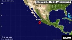 Tropical Storm Norbert, Sept. 2, 2014 