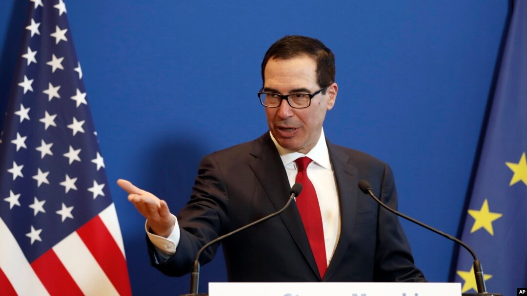 Umushikiranganji w'ikigega c'Amerika, Steven Mnuchin.