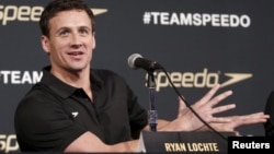 FILE - Olympic swimmer Ryan Lochte of the U.S.