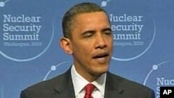 President Barack Obama at the Nuclear Security Summit in Washington, 13 Apr 2010