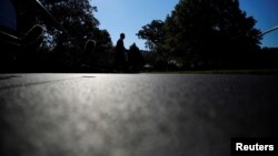 FILE - U.S. President Barack Obama walks on the South Lawn of the White House in Washington, D.C. June 29, 2016. 