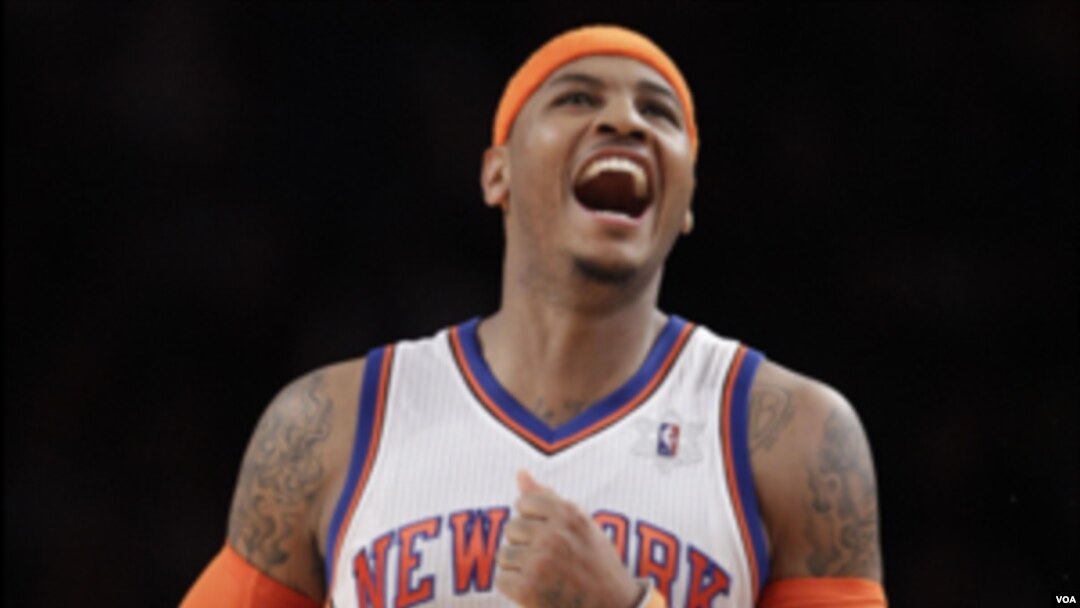 Pemain New York Knicks, Carmelo Anthony, menentukan kemenangan tim tersebut atas Denver Nuggets. (Foto: Dok)
