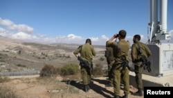 نیروهای اسرائیلی در بلندهای جولان. آرشیو
