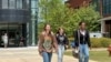 FILE - Students walk across the Gordon State College campus on April 16, 2024, in Barnesville, Ga.