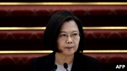 Presiden Taiwan Tsai Ing-wen di Taipei, 22 Januari 2020.