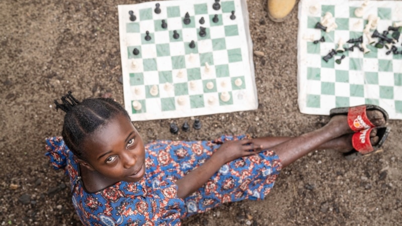 Chess club for kids thrives in Congo refugee camp