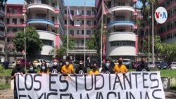 Protestas Venezuela sobre vacunas