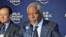 Kofi Annan, Chairman of Alliance for a Green Revolution in Africa address a news conference during the World Economic Forum on Africa in Addis Ababa, Ethiopia, May 10, 2012.