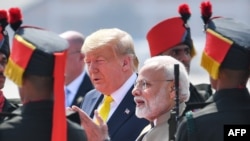 Shugaban Amurka Donald Trump da Firayim Minista Narendra Modi na Indiya