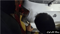 تصویر منتشر شده در رسانه‌های حکومتی ایران از بمب‌گذاری در منطقه ۱۰ تهران