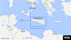 Lampedusa, Sicily, and Calabria