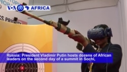 VOA60 Africa - Russia: President Vladimir Putin hosts dozens of African leaders on the second day of a summit in Sochi