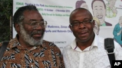 Zimbabwean playwright Stephen Chifunyise and producer Daves Guzha