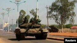Tanque das forças aramdas sudanesas