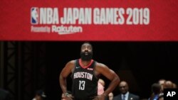 James Harden, Saitama, près de Tokyo, Japon, le 8 octobre 2019.