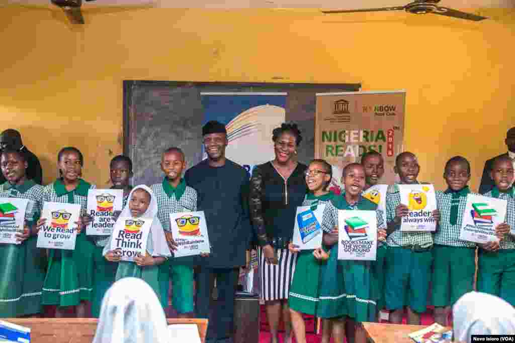 Nigerian Vice President OSinbajo Visits Alagbaka Primary School, Akure. 4th May, 2018.