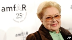 FILE - amfAR Founding Chairman Dr. Mathilde Krim attends amfAR's annual New York Gala at Cipriani Wall Street in New York, Feb. 9, 2011.