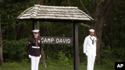 Foto de archivo de Camp David, en Maryland, lugar sede de la reunión de jefes de Estado del G-8 que arranca este viernes 198 de mayo de 2012.