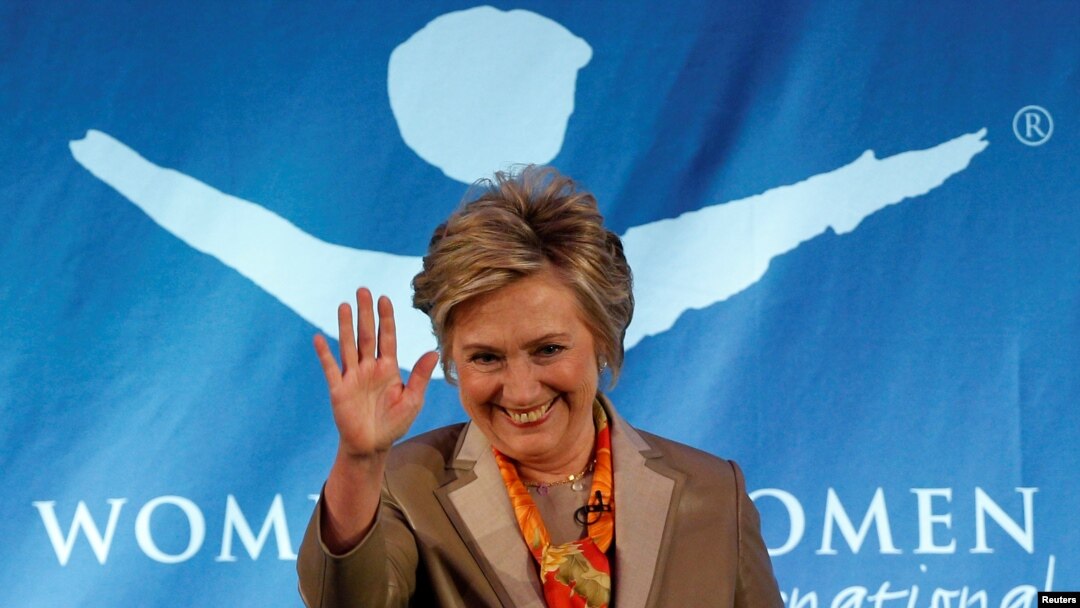 Cựu Ngoại trưởng Mỹ Hillary Clinton dự diễn đàn phụ nữ ở New York, ngày 2/5/2017