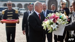 Le président de l'Étoile du Sahel Ridha Charfeddine lors d'une cérémonie à Carthage, Tunisie, le 2 décembre 2015.