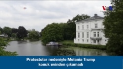 Melania Trump Protestolar Nedeniyle Bir Süre Konuttan Çıkamadı